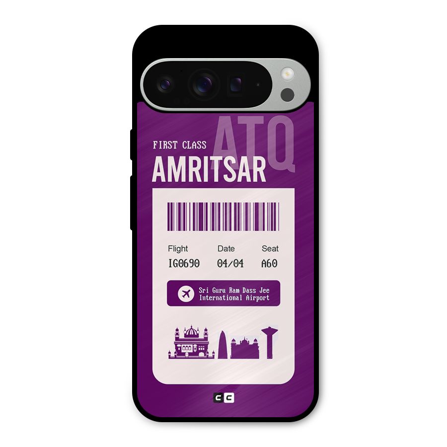 Amritsar Boarding Pass Metal Back Case for Google Pixel 9 Pro XL