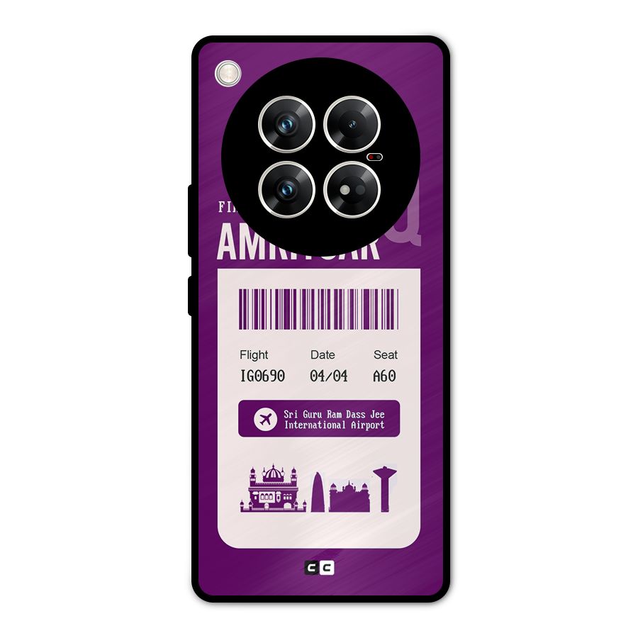 Amritsar Boarding Pass Metal Back Case for Infinix Zero 40 5G