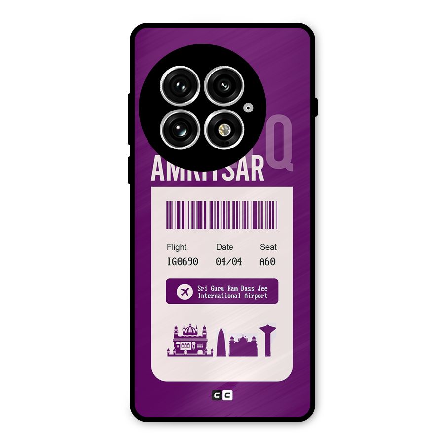 Amritsar Boarding Pass Metal Back Case for OnePlus 13