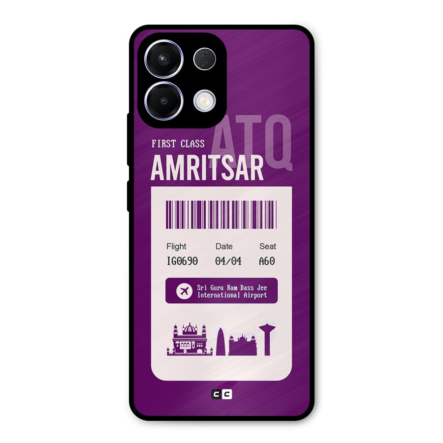 Amritsar Boarding Pass Metal Back Case for Oppo K13