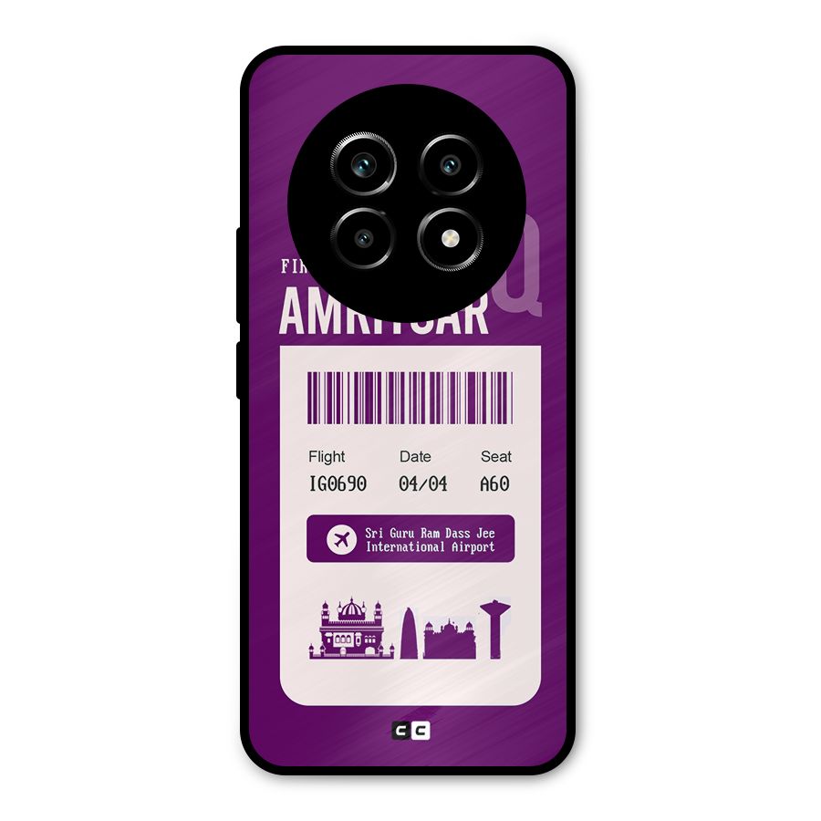 Amritsar Boarding Pass Metal Back Case for Realme 13 Pro