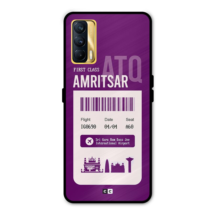 Amritsar Boarding Pass Metal Back Case for Realme X7