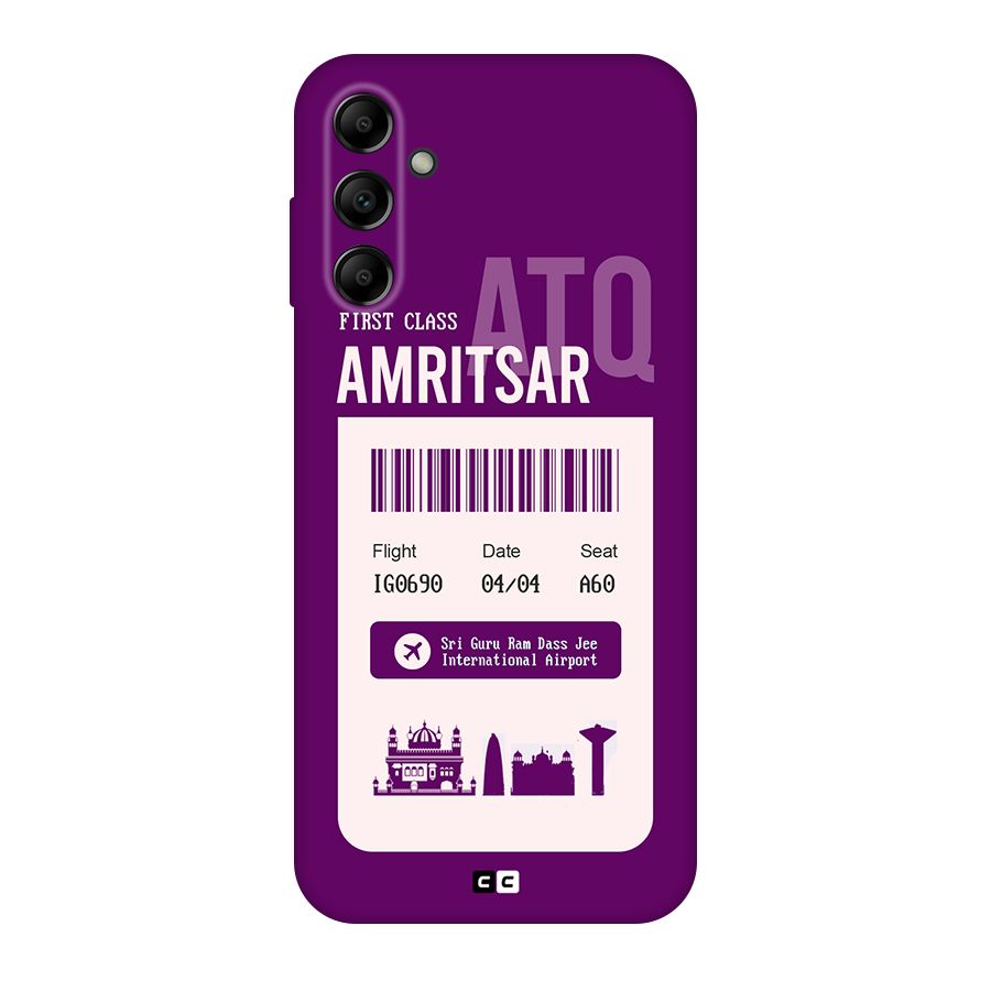 Amritsar Boarding Pass Original Polycarbonate Back Case for Galaxy A14 5G
