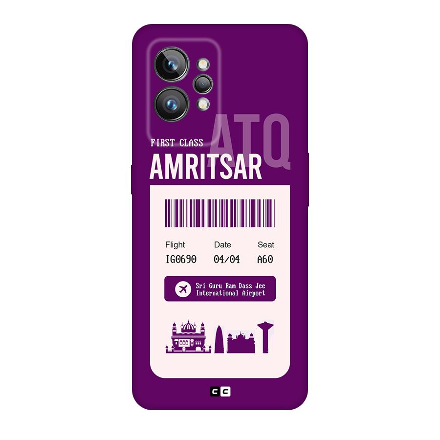 Amritsar Boarding Pass Original Polycarbonate Back Case for Realme GT2 Pro