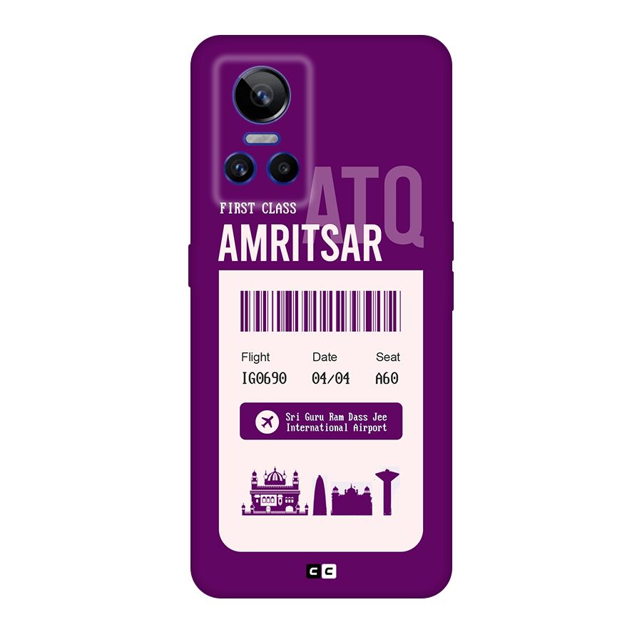 Amritsar Boarding Pass Original Polycarbonate Back Case for Realme GT Neo 3