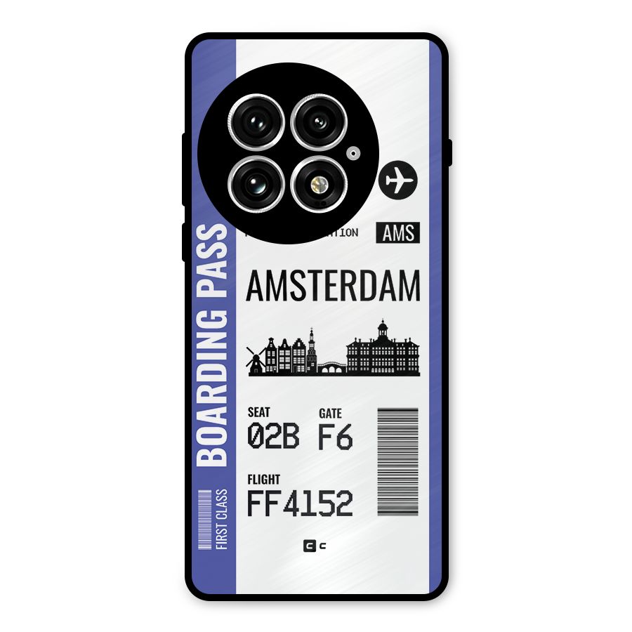 Amsterdam Boarding Pass Metal Back Case for OnePlus 13