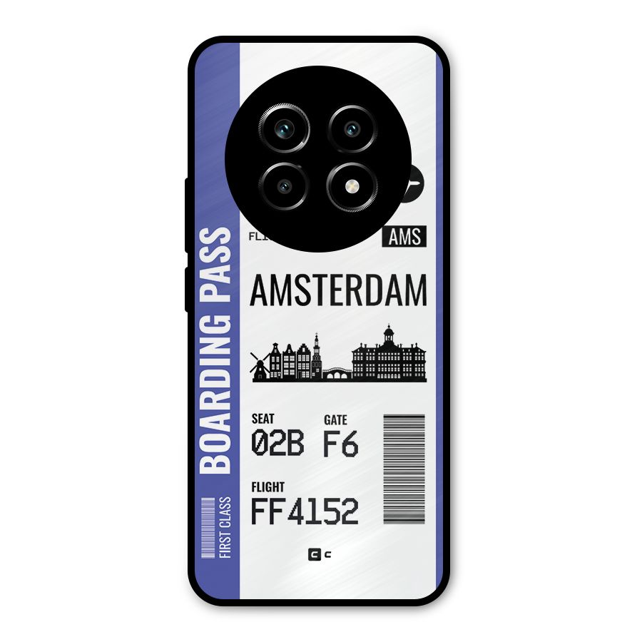 Amsterdam Boarding Pass Metal Back Case for Realme 13 Pro