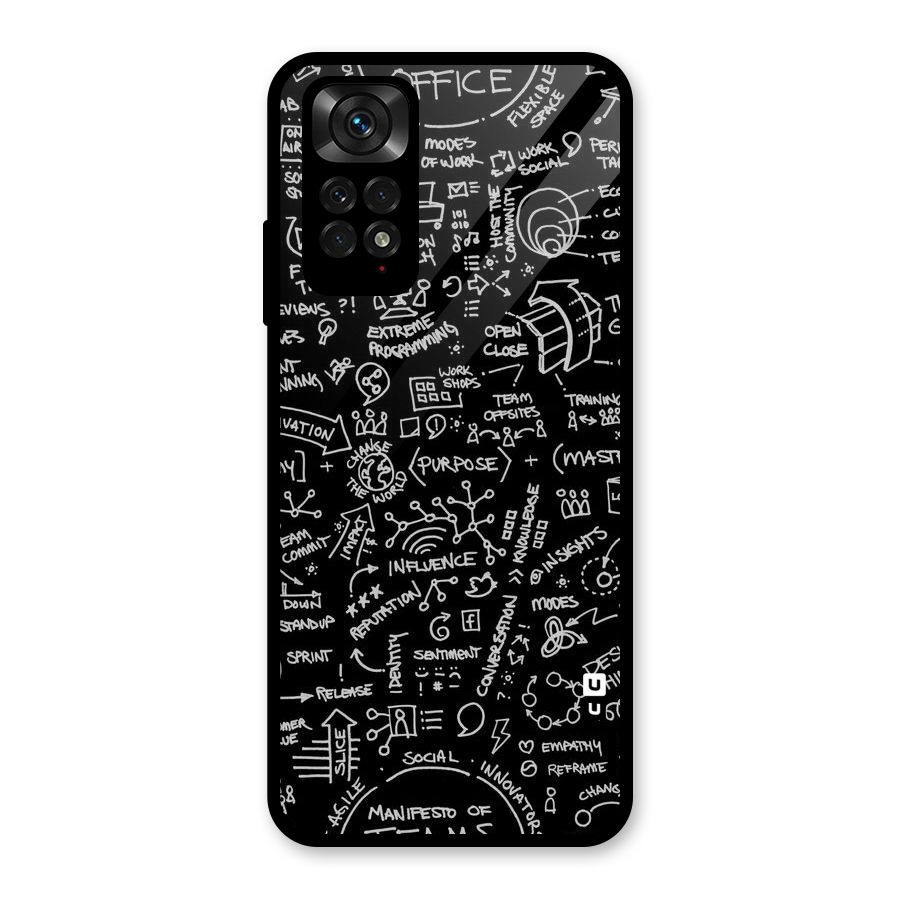 Anatomy Pattern Glass Back Case for Redmi Note 11S