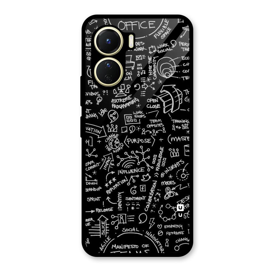 Anatomy Pattern Glass Back Case for Vivo Y56