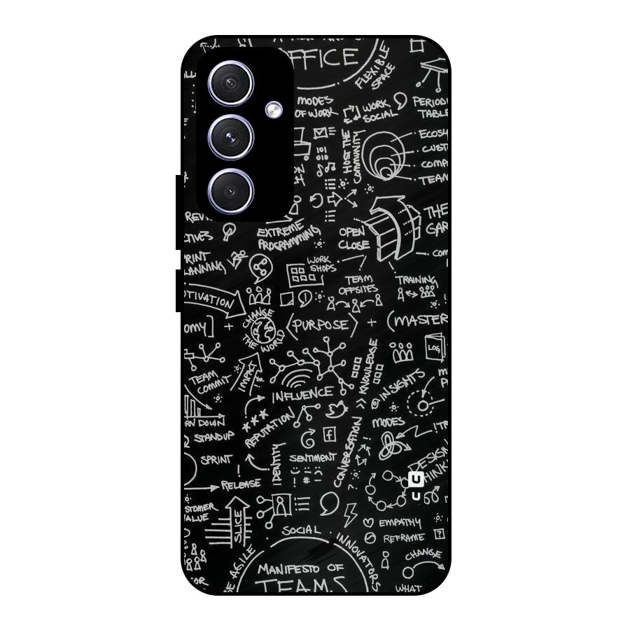 Anatomy Pattern Metal Back Case for Galaxy A54