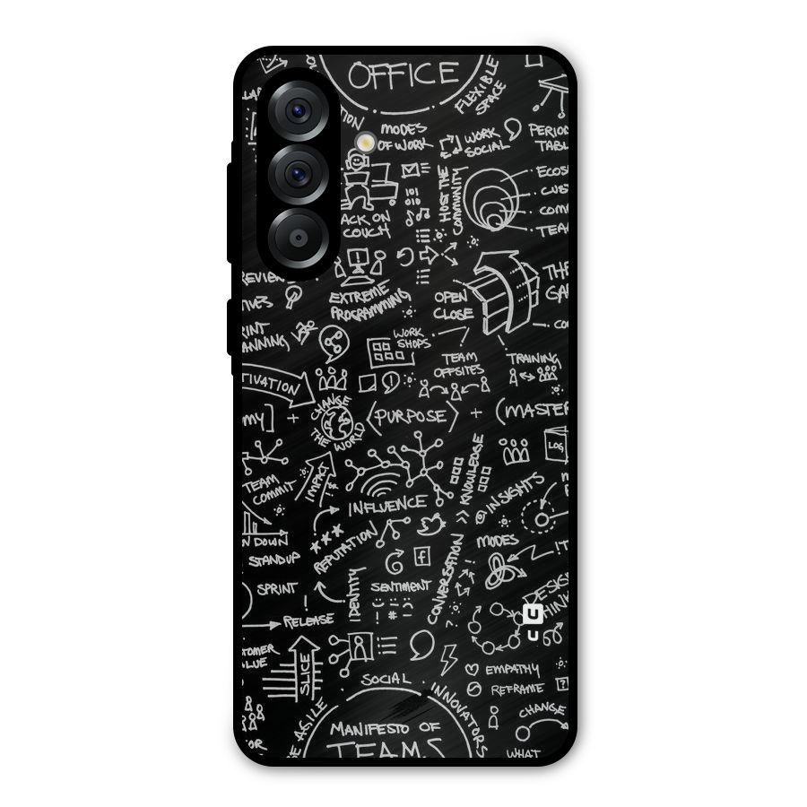 Anatomy Pattern Metal Back Case for Galaxy A56