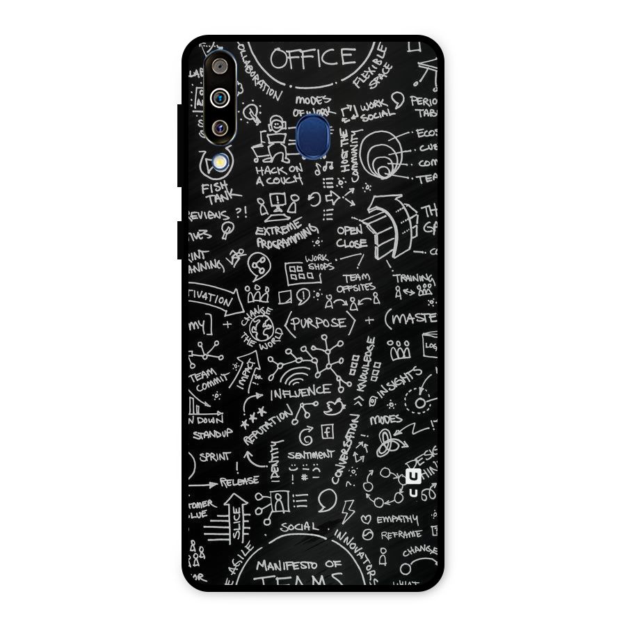 Anatomy Pattern Metal Back Case for Galaxy M30