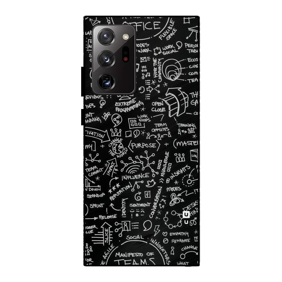 Anatomy Pattern Metal Back Case for Galaxy Note 20 Ultra 5G