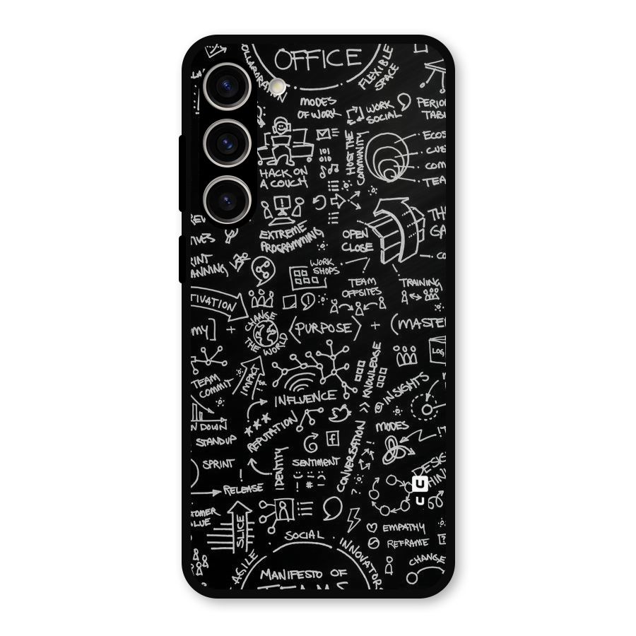 Anatomy Pattern Metal Back Case for Galaxy S23 Plus