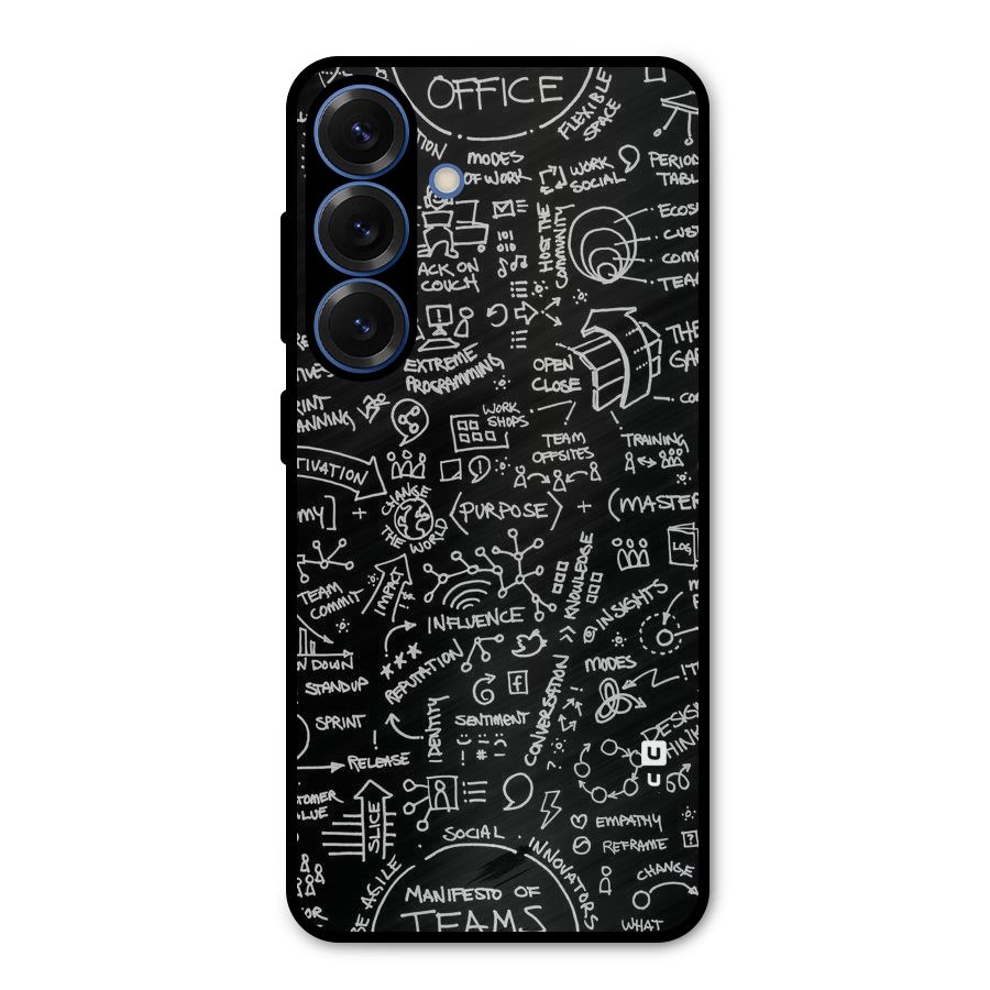 Anatomy Pattern Metal Back Case for Galaxy S25