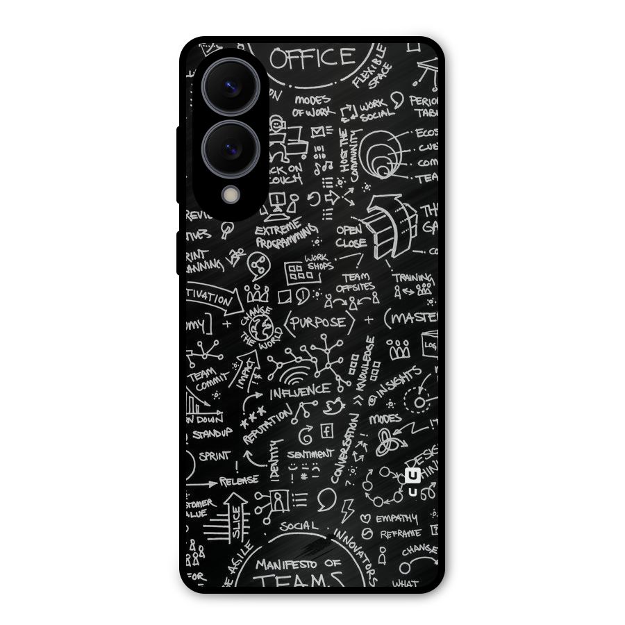 Anatomy Pattern Metal Back Case for Galaxy S25 Edge
