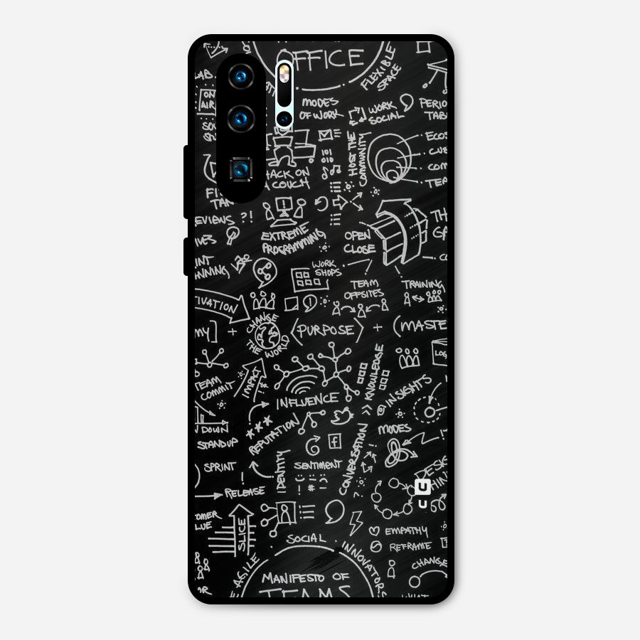 Anatomy Pattern Metal Back Case for Huawei P30 Pro