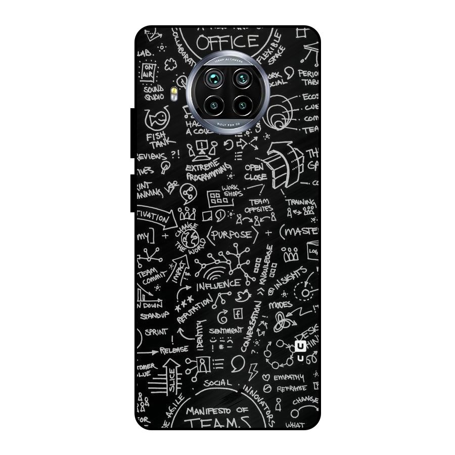 Anatomy Pattern Metal Back Case for Mi 10i