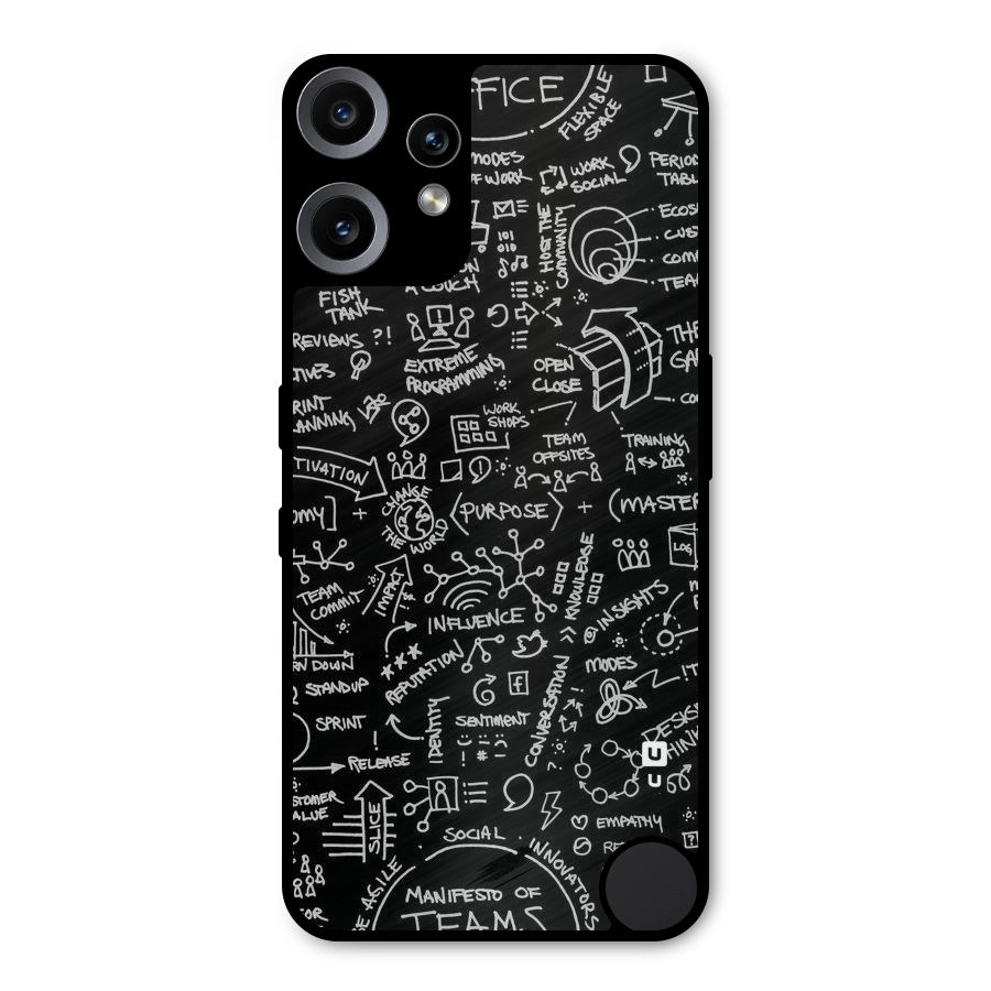 Anatomy Pattern Metal Back Case for Nothing CMF Phone 2 Pro