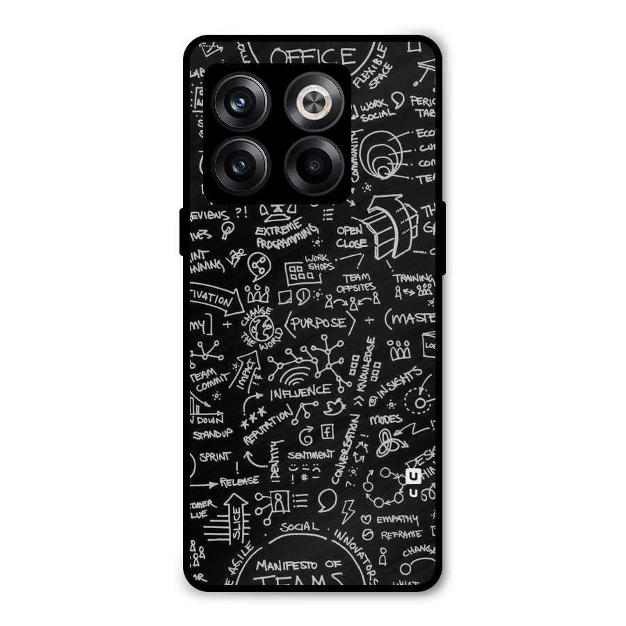 Anatomy Pattern Metal Back Case for OnePlus 10T