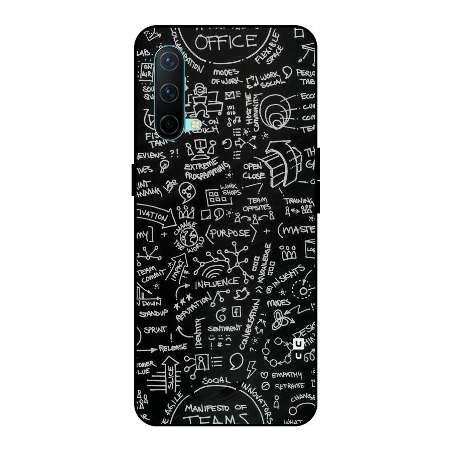 Anatomy Pattern Metal Back Case for OnePlus Nord CE 5G