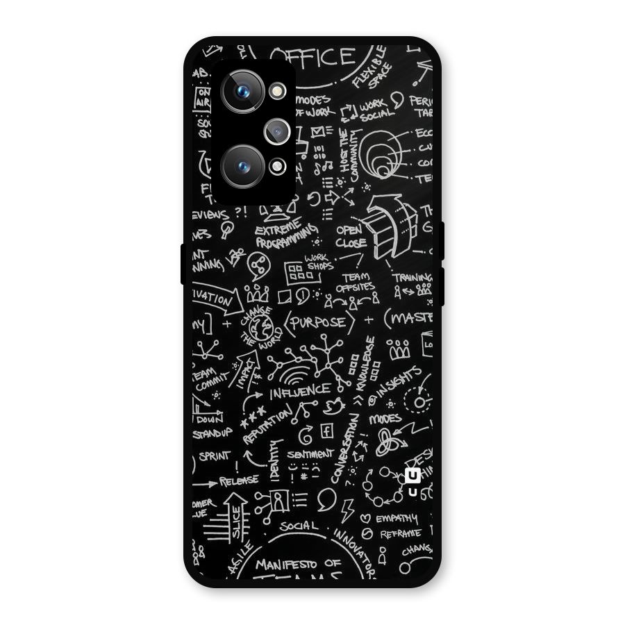 Anatomy Pattern Metal Back Case for Realme GT Neo 3T