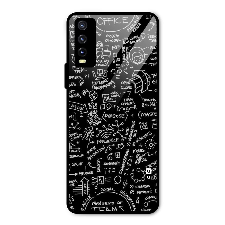 Anatomy Pattern Metal Back Case for Vivo Y20 2021