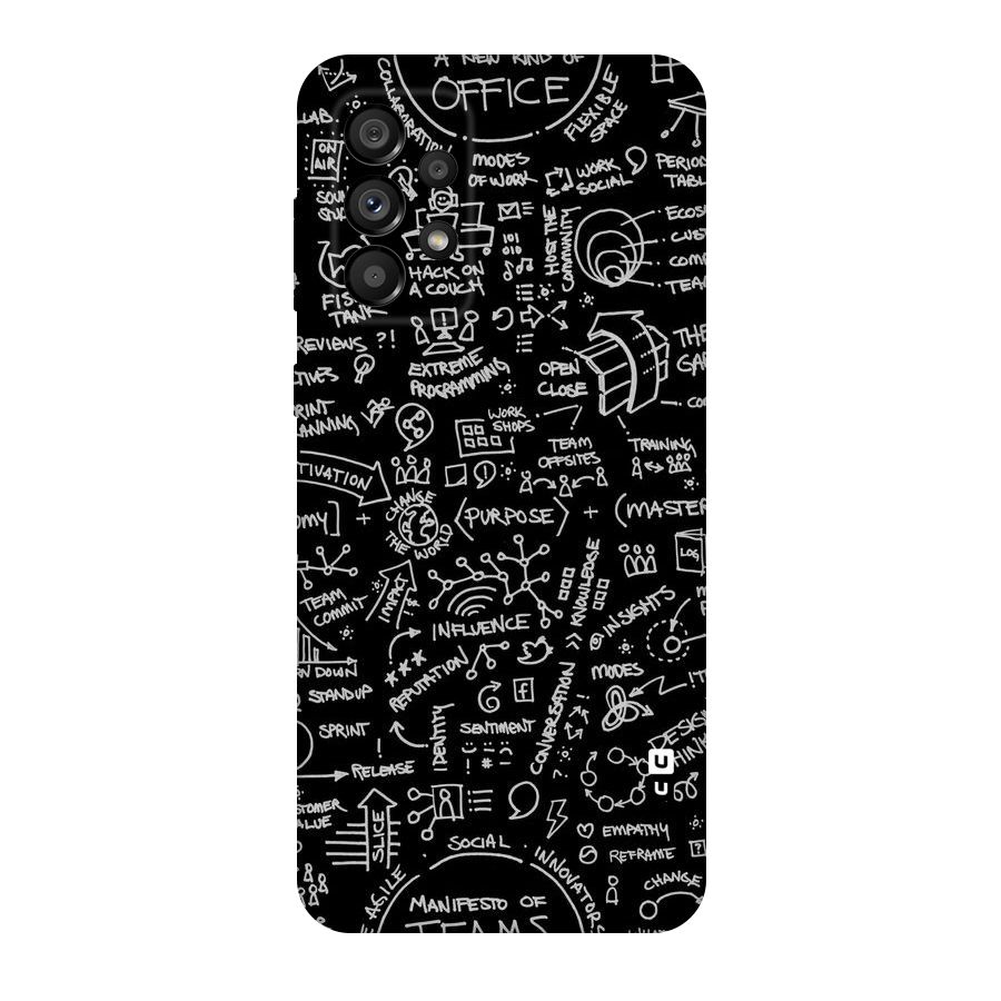 Anatomy Pattern Original Polycarbonate Back Case for Galaxy A73 5G