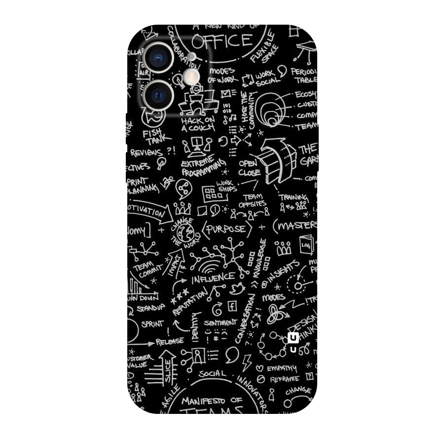 Anatomy Pattern Original Polycarbonate Back Case for iPhone 12