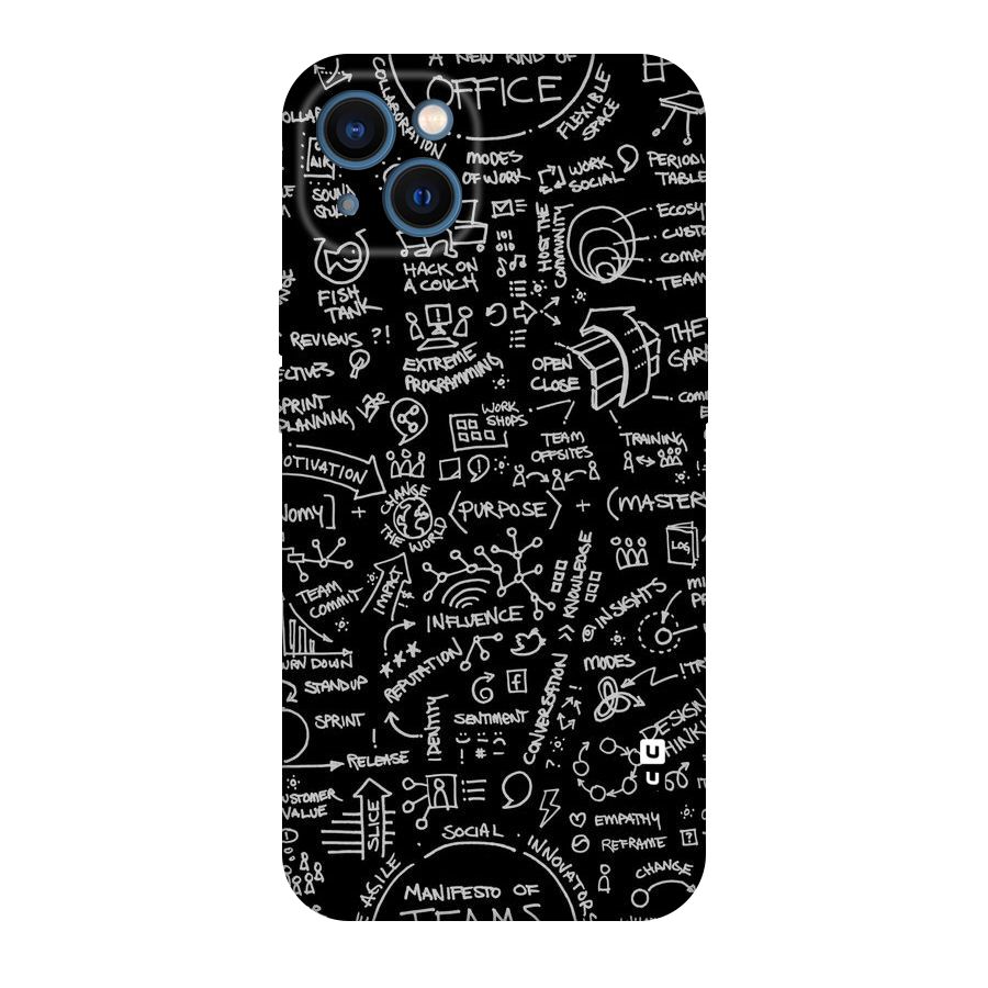 Anatomy Pattern Original Polycarbonate Back Case for iPhone 13