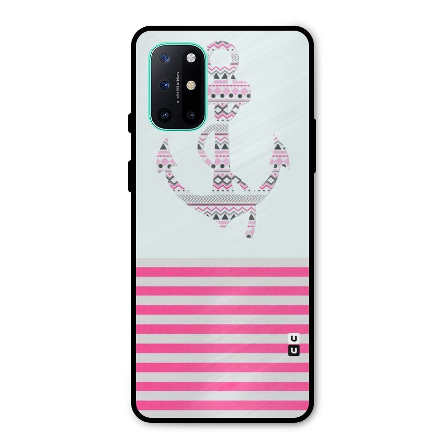 Anchor Design Stripes Metal Back Case for OnePlus 8T