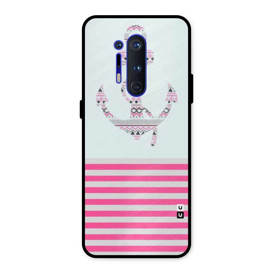 Anchor Design Stripes Metal Back Case for OnePlus 8 Pro