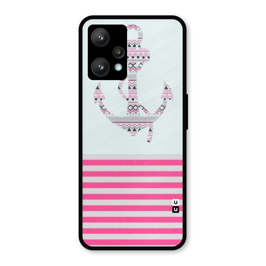 Anchor Design Stripes Metal Back Case for Realme 9