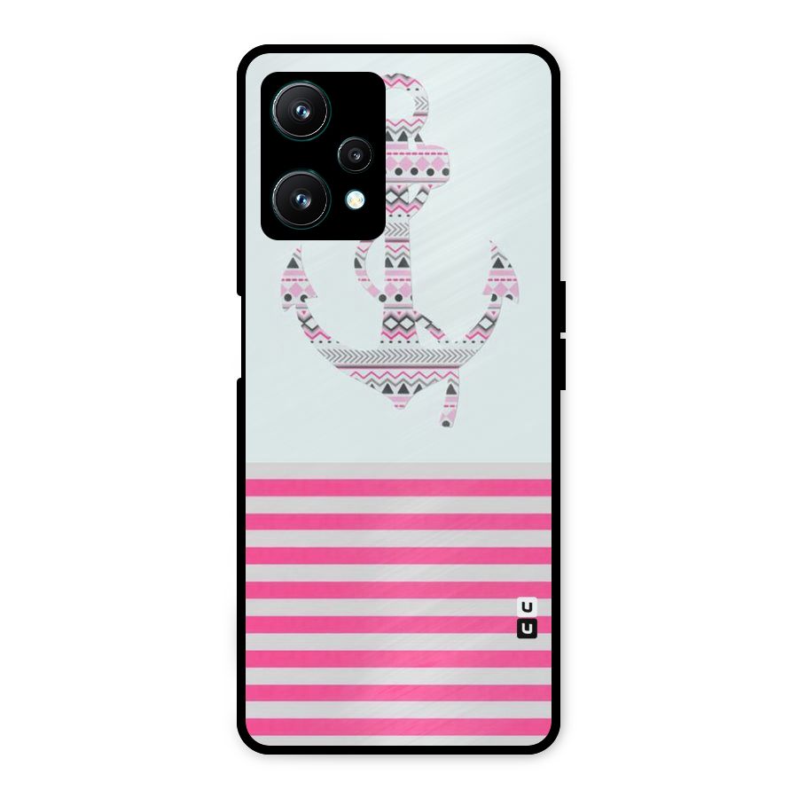Anchor Design Stripes Metal Back Case for Realme 9 Pro 5G
