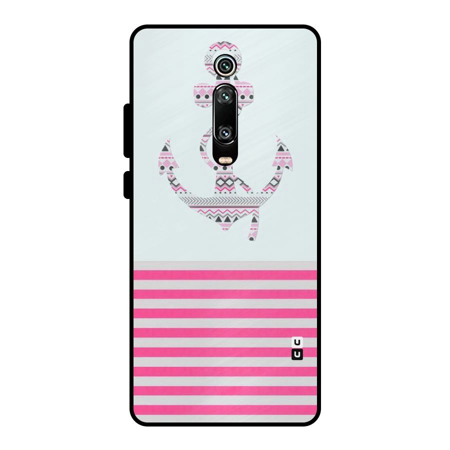 Anchor Design Stripes Metal Back Case for Redmi K20 Pro