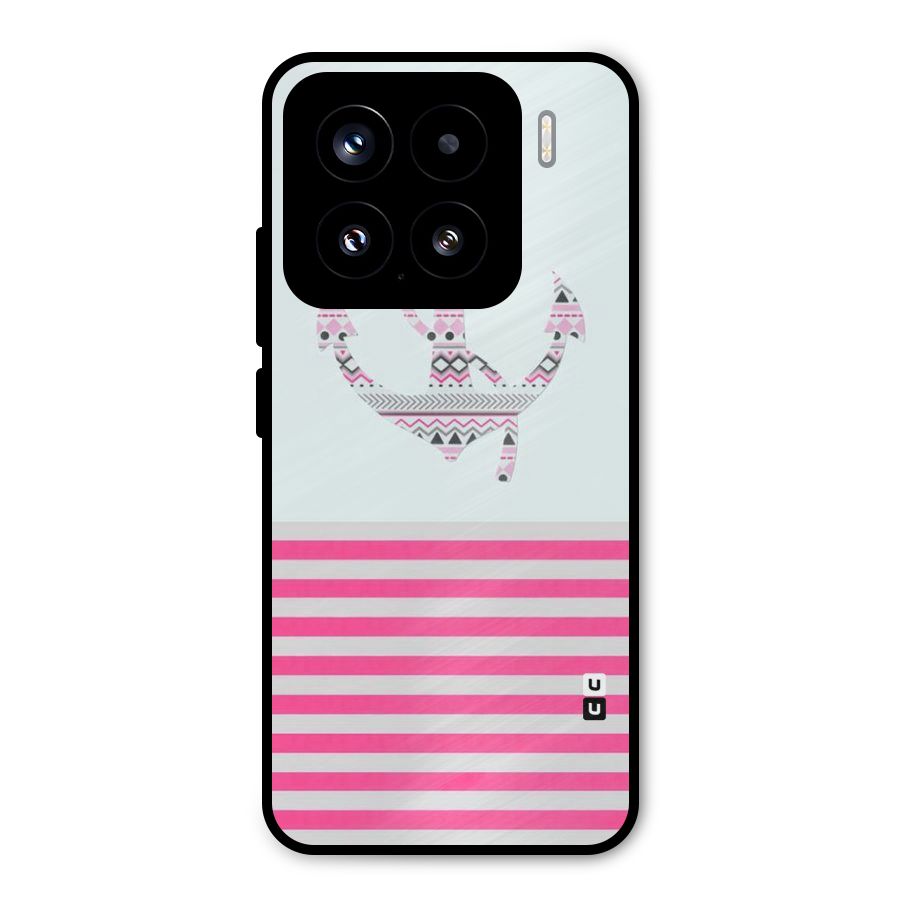 Anchor Design Stripes Metal Back Case for Xiaomi 15