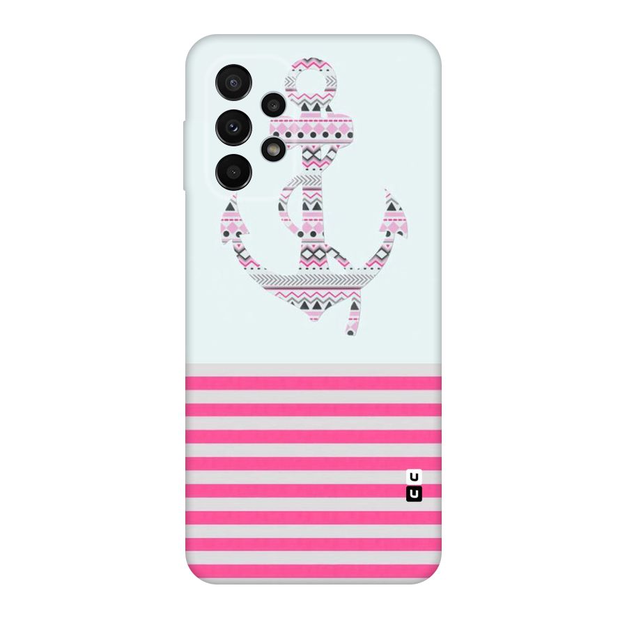 Anchor Design Stripes Original Polycarbonate Back Case for Galaxy A23