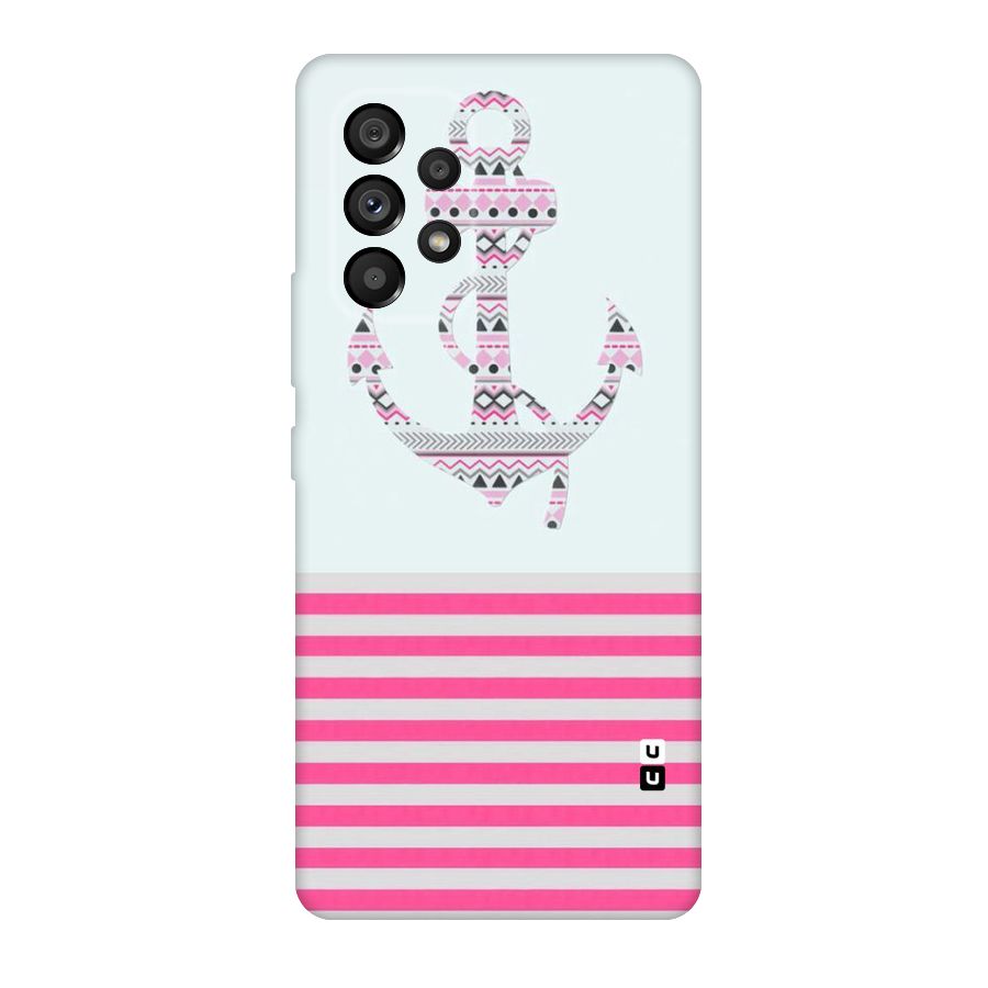 Anchor Design Stripes Original Polycarbonate Back Case for Galaxy A53 5G