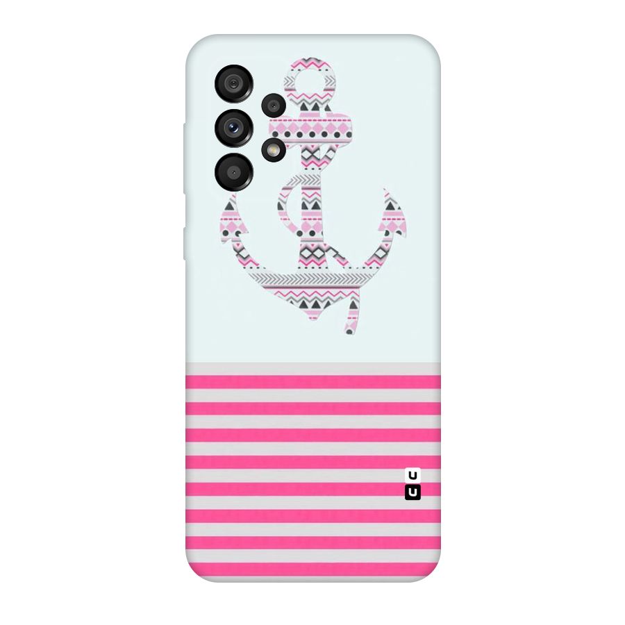 Anchor Design Stripes Original Polycarbonate Back Case for Galaxy A73 5G