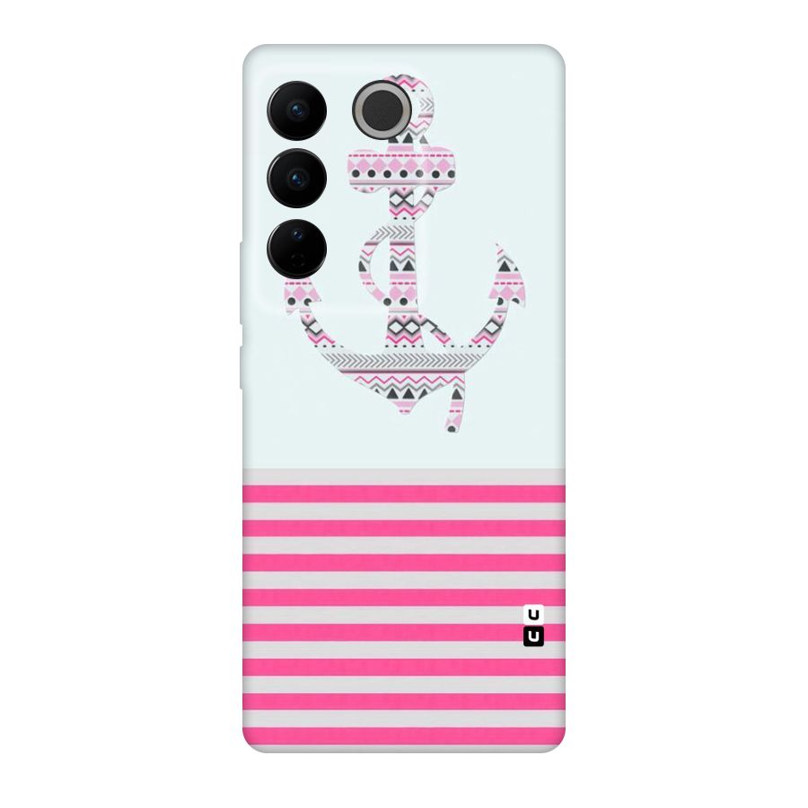 Anchor Design Stripes Original Polycarbonate Back Case for Vivo V27