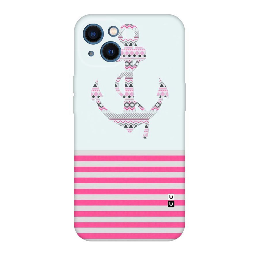 Anchor Design Stripes Original Polycarbonate Back Case for iPhone 13