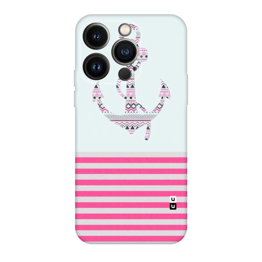 Anchor Design Stripes Original Polycarbonate Back Case for iPhone 14 Pro