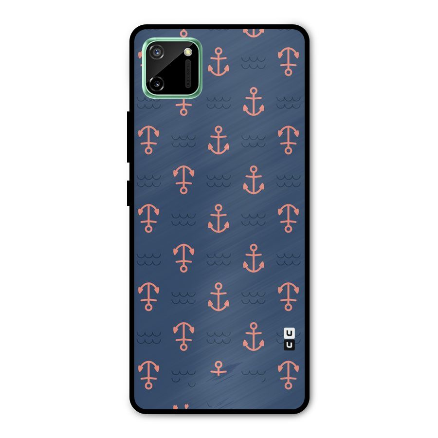 Anchor Sea Blue Metal Back Case for Realme C11