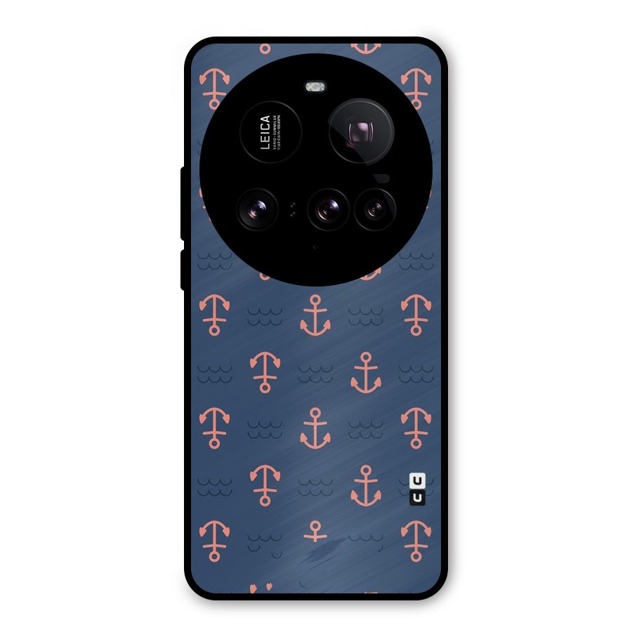 Anchor Sea Blue Metal Back Case for Xiaomi 15 Ultra