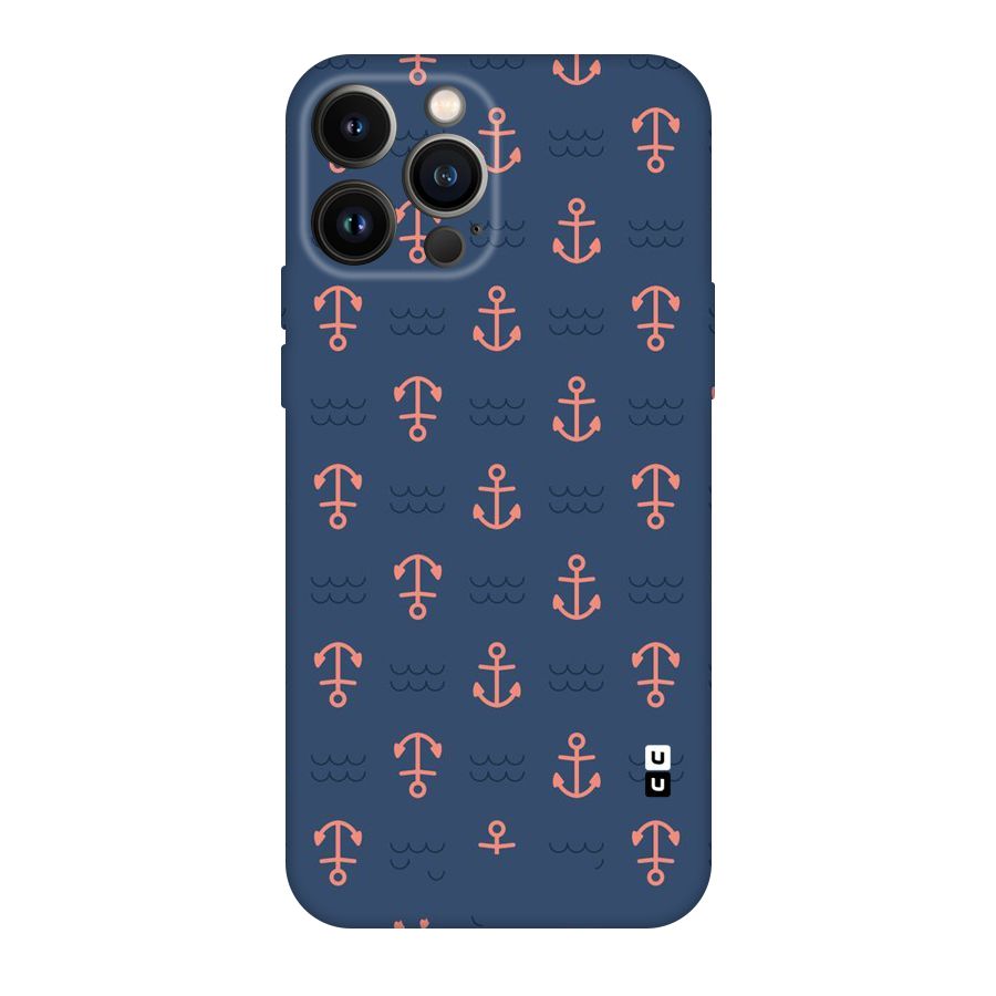 Anchor Sea Blue Original Polycarbonate Back Case for iPhone 13 Pro Max