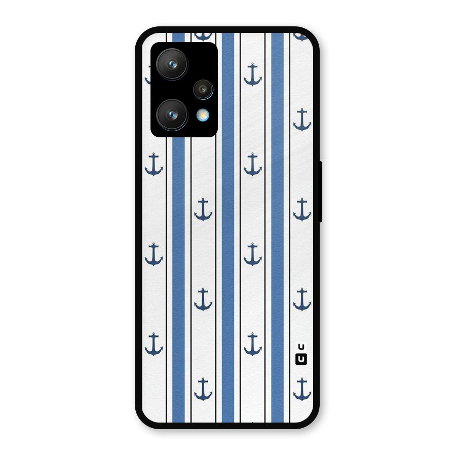 Anchor Stripe Lines Metal Back Case for Realme 9