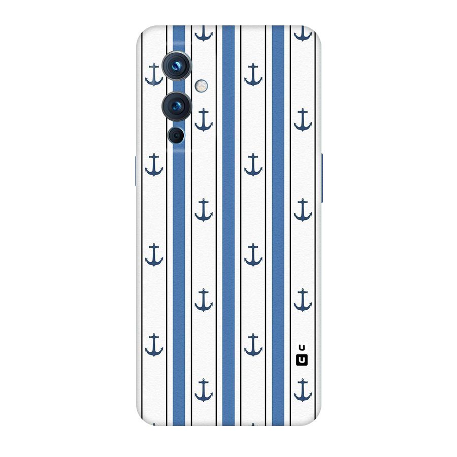 Anchor Stripe Lines Original Polycarbonate Back Case for OnePlus 9