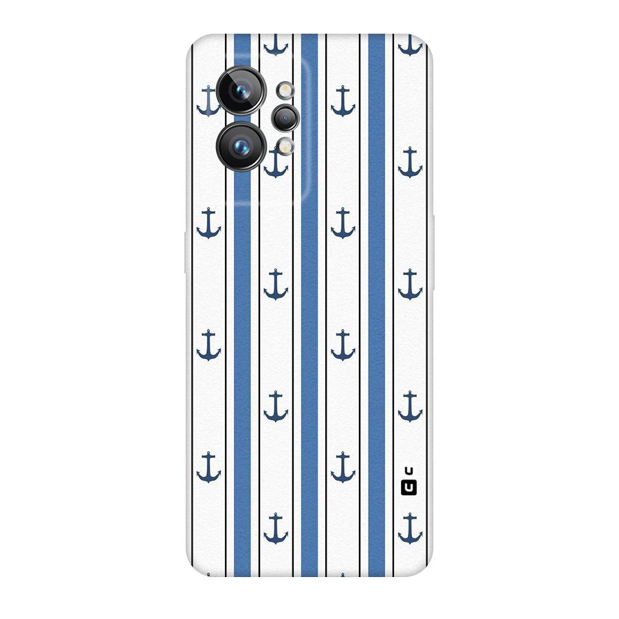 Anchor Stripe Lines Original Polycarbonate Back Case for Realme GT2 Pro