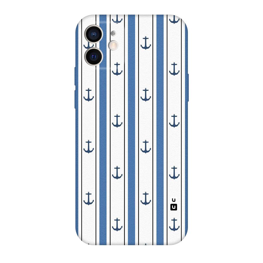 Anchor Stripe Lines Original Polycarbonate Back Case for iPhone 12