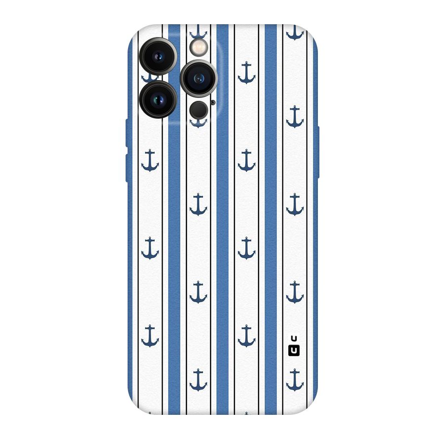 Anchor Stripe Lines Original Polycarbonate Back Case for iPhone 13 Pro Max